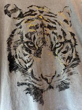 Load image into Gallery viewer, • MINERAL WASHED CROP TIGER TEE IN GREY
