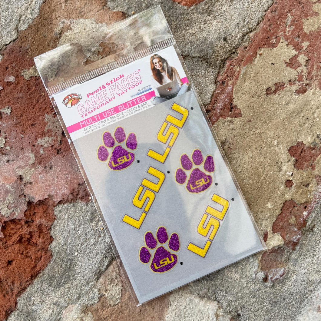 • TEMPORARY TATTOO SET - GLITTER PAWS AND GLITTER LOGOS