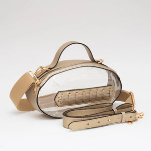 • FOOTBALL CLEAR BAG IN GOLD