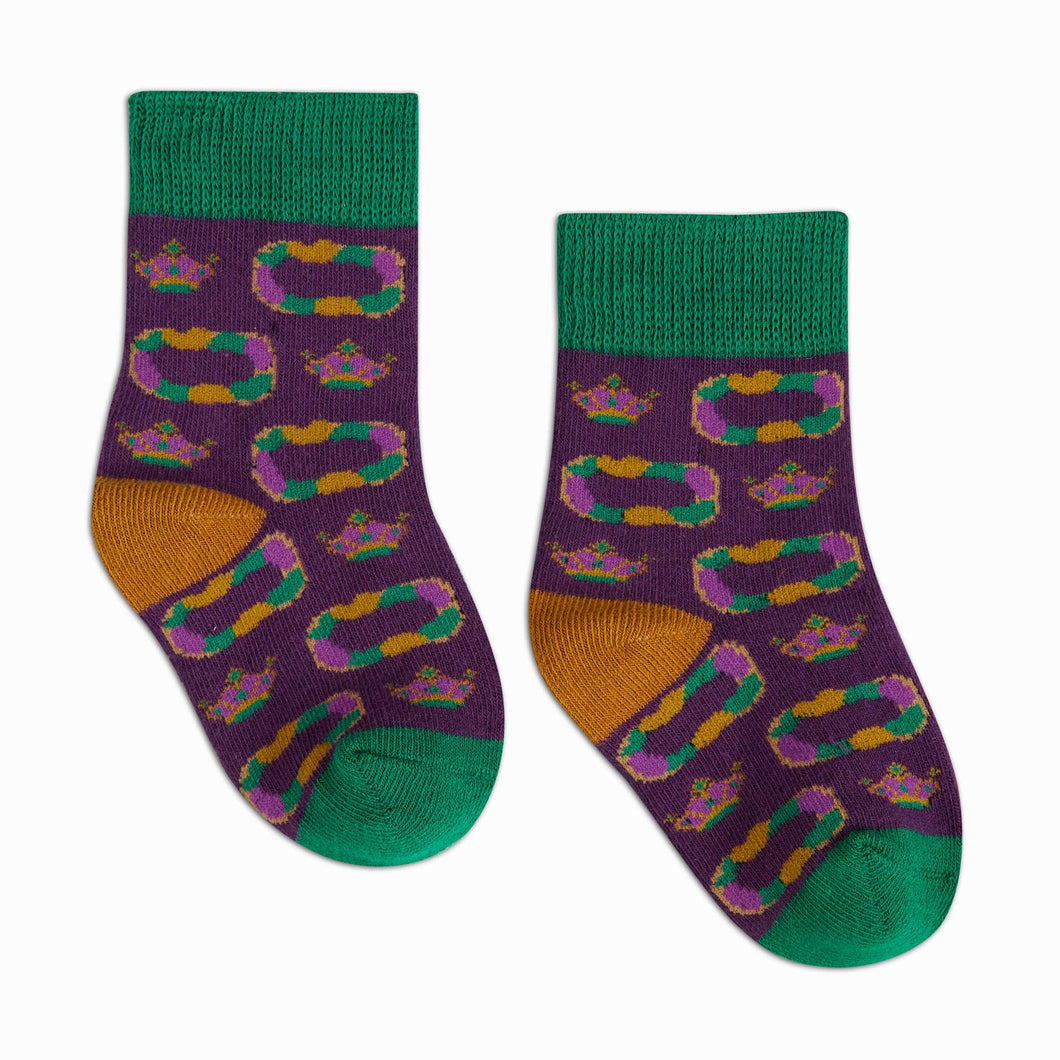 BABY BONFOLK SOCKS - KING CAKE