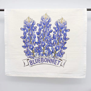 • HOME MALONE TEA TOWEL - BLUEBONNET