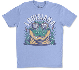 LOUISIANA SWAMP PUPPY ALLIGATOR TEE