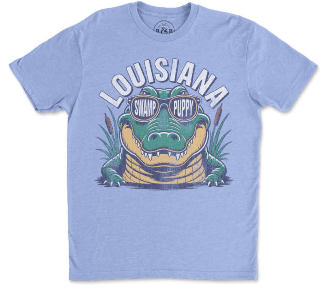 LOUISIANA SWAMP PUPPY ALLIGATOR TEE