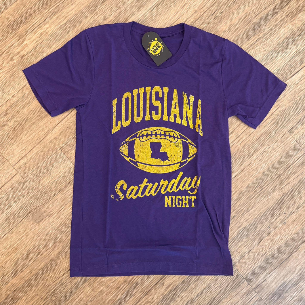 • LOUISIANA SATURDAY NIGHT FOOTBALL TEE