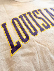 • LOUISIANA PUFF DESIGN CROP TEE
