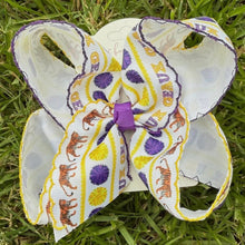 Load image into Gallery viewer, • GEAUX HAIR BOW
