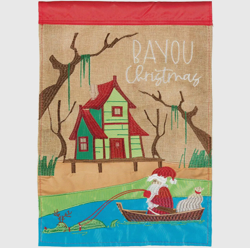 CHRISTMAS GARDEN FLAG - BAYOU CHRISTMAS