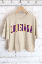 Load image into Gallery viewer, • LOUISIANA PUFF DESIGN CROP TEE
