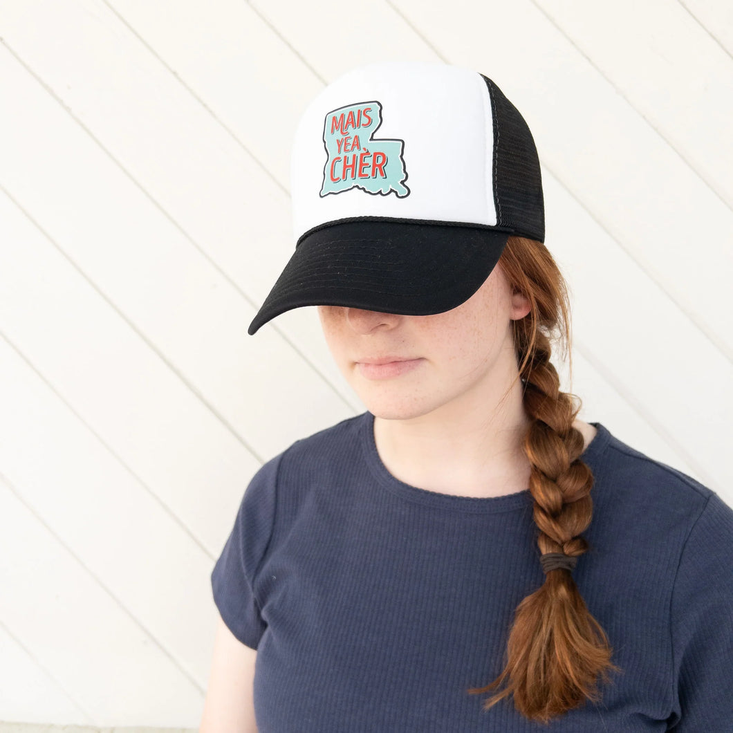 • MAIS YEA CHER TRUCKER HAT