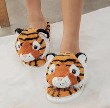 Load image into Gallery viewer, TIGER PLUSH SLIPPERS
