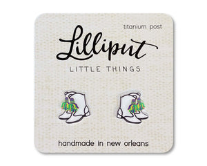 LILLIPUT EARRINGS - MARDI GRAS MAJORETTE BOOTS