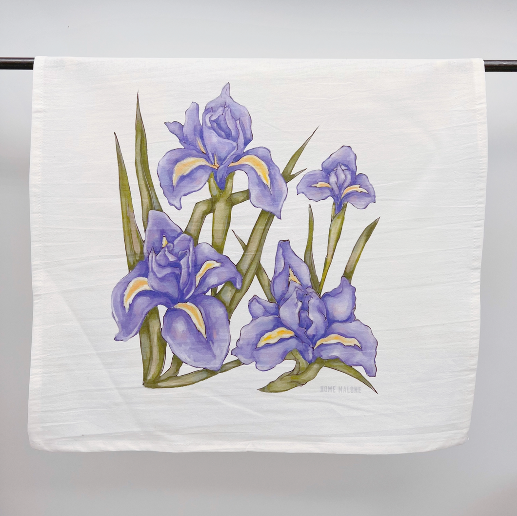 • HOME MALONE TEA TOWEL - IRIS