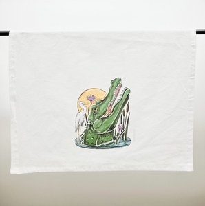 • HOME MALONE TEA TOWEL - GATOR SUNSET