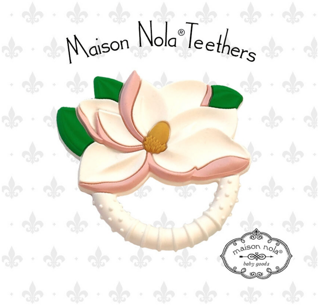 • MAISON NOLA TEETHER - PINK MAGNOLIA