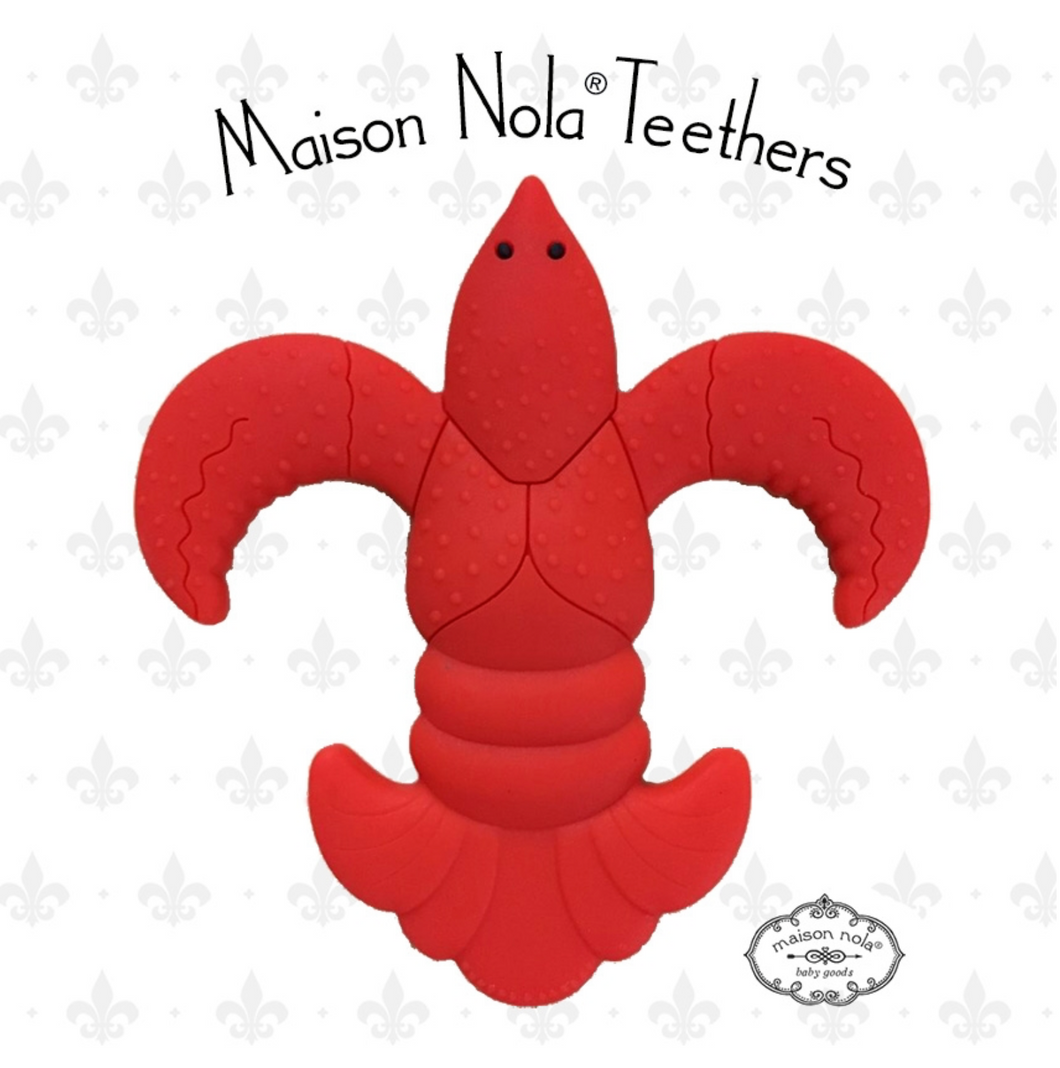 • MAISON NOLA TEETHER - CRAWFISH FLEUR DE LIS