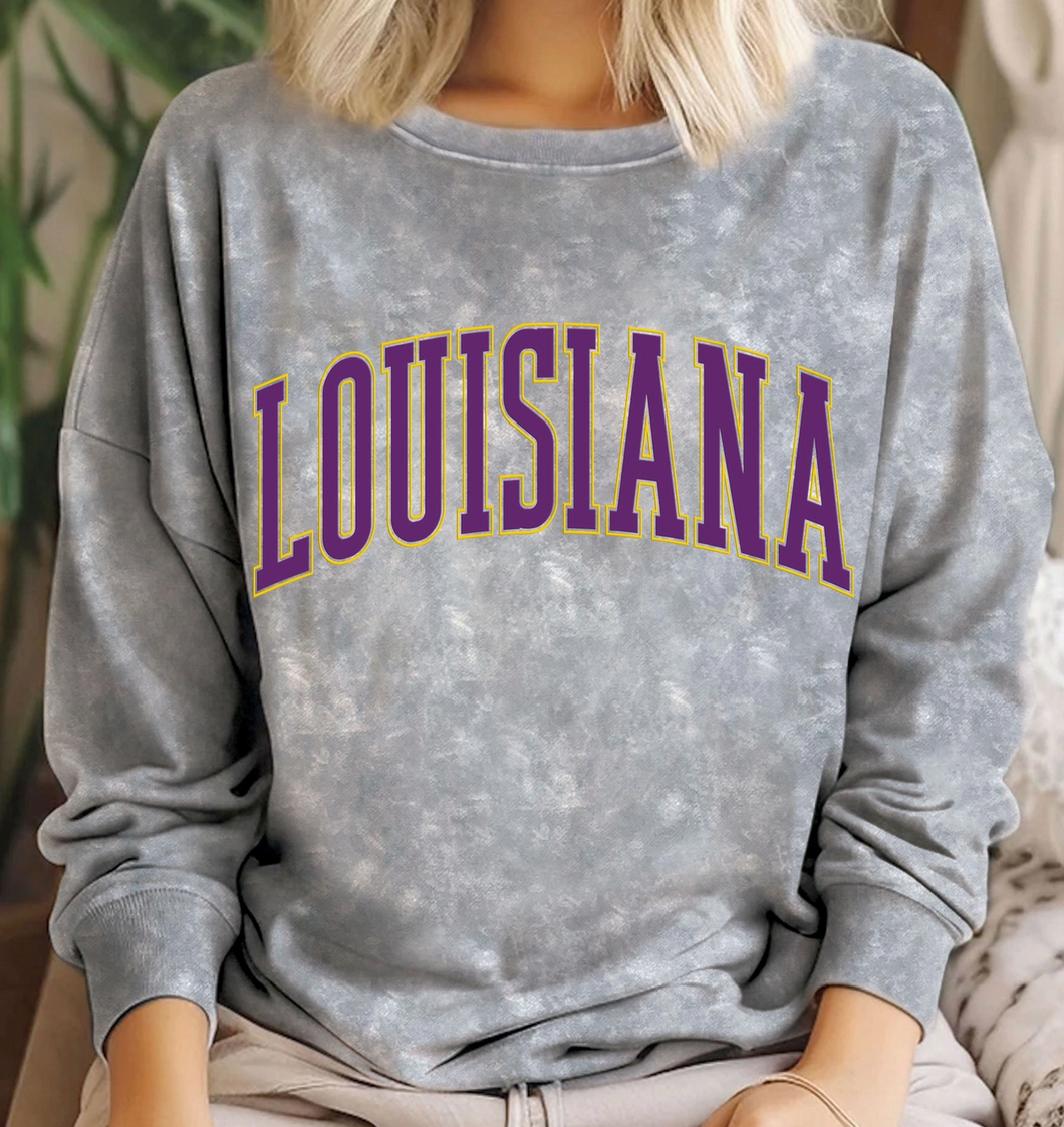 • LOUISIANA PUFF DESIGN SWEATSHIRT