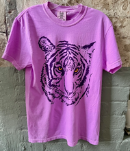 Load image into Gallery viewer, • NEON PURPLE TIGER TEE
