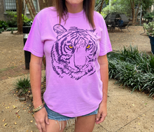 Load image into Gallery viewer, • NEON PURPLE TIGER TEE
