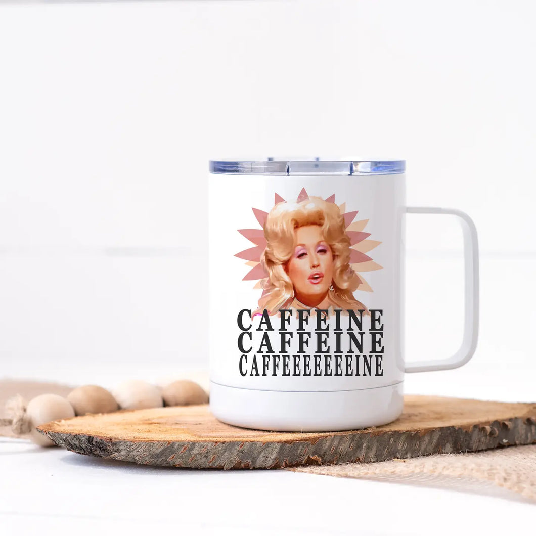 • DOLLY CAFFEINE TRAVEL MUG