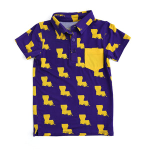 INFANT LOUISIANA COLLARED SHIRT