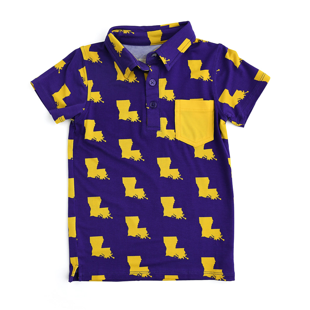 INFANT LOUISIANA COLLARED SHIRT