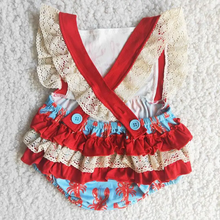 Load image into Gallery viewer, • INFANT CRAWFISH BOIL BABE LACE ROMPER
