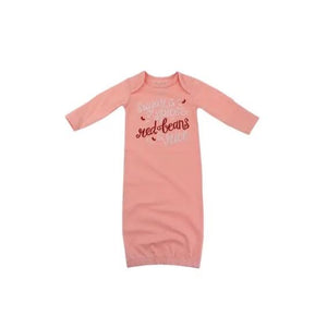 INFANT RED BEANS NEWBORN GOWN