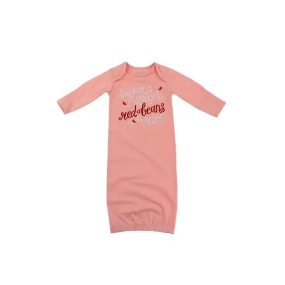 INFANT RED BEANS NEWBORN GOWN